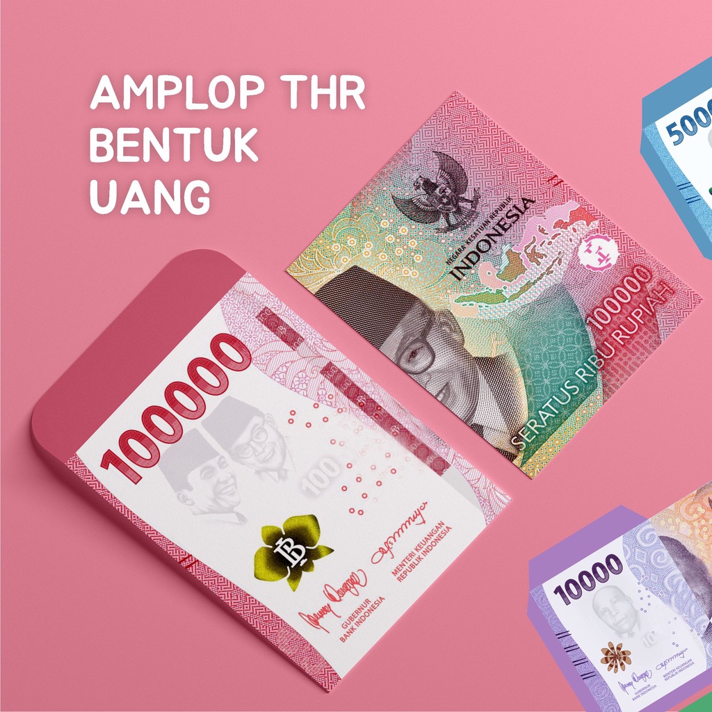 

AMPLOP THR UNIK BENTUK UANG BARU