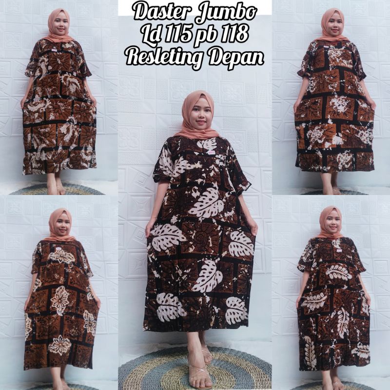 NEW DASTER BATIK JUMBO / LD 115 / BUSUI / BAHAN RAYON TEBAL