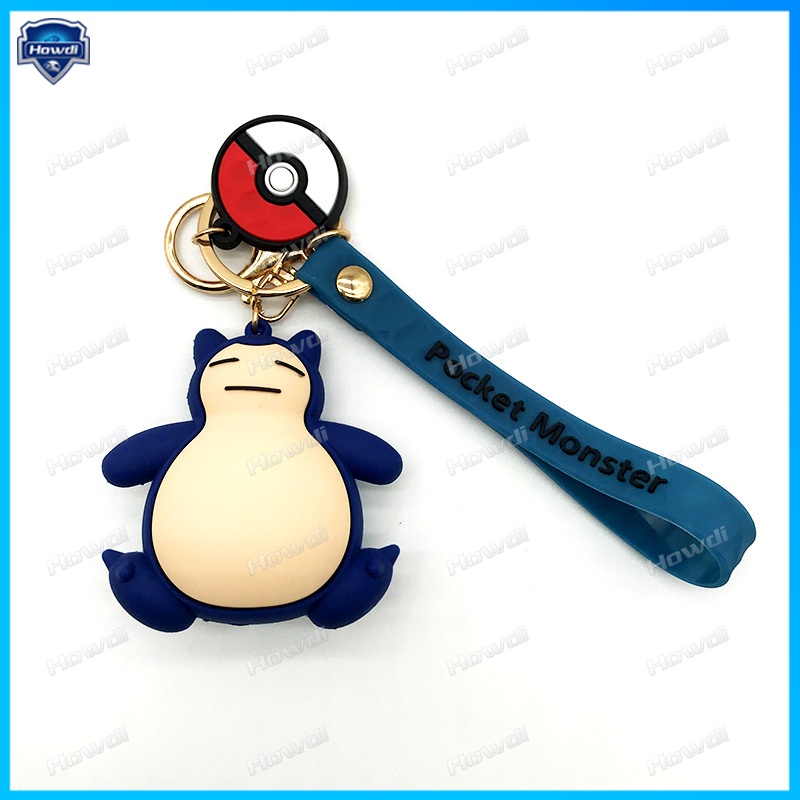 Pokemon Gantungan Kunci Action Figure Keyring TOMY Lucu Psyduck PVC Kartun Pokemon Figure Liontin Model Boneka Hadiah Mainan Anak