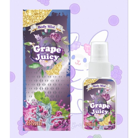 Kanzo - Parfum Body Mist Grape Juicy 30ml Premium / Body Mist Grape Juicy 30ml Best Seller / Parfum Wanita Wangi Tahan Lama