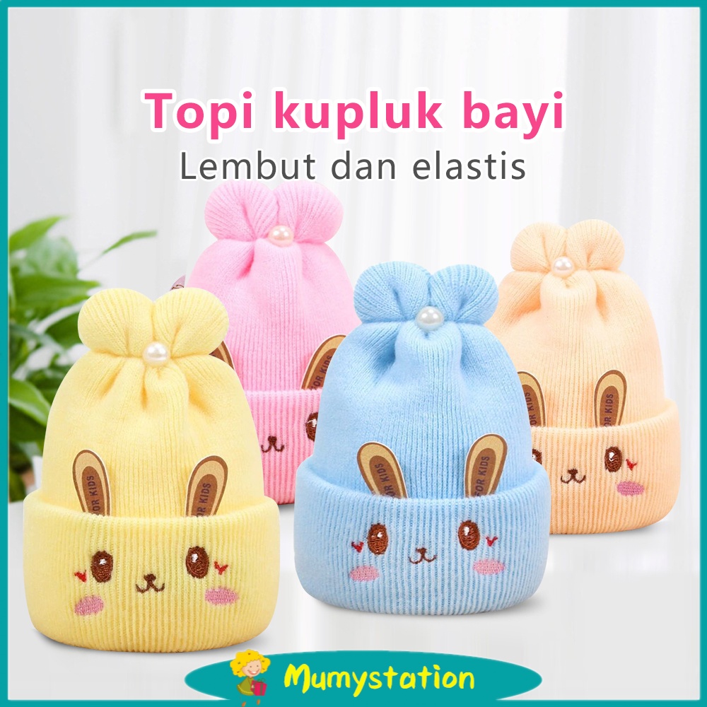 Mumystation 0-18bulan topi rajut bayi anak kupluk rajut anak baby hat