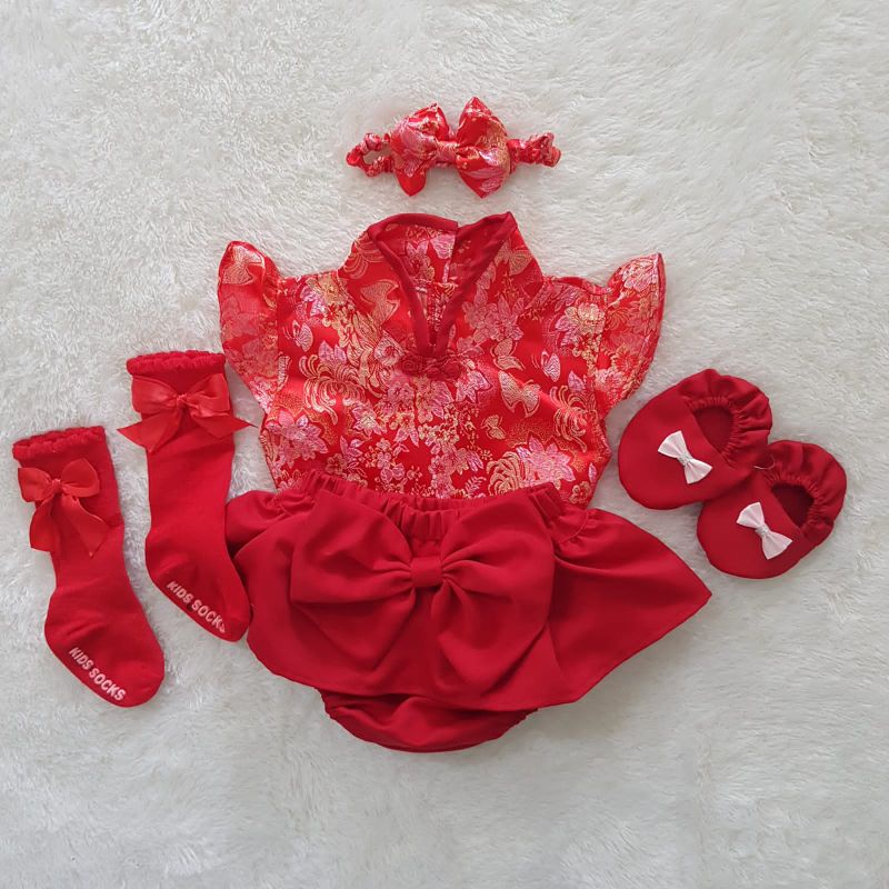 Baju Bayi newborn Gempita bloomer / Polkadot Bloomer set