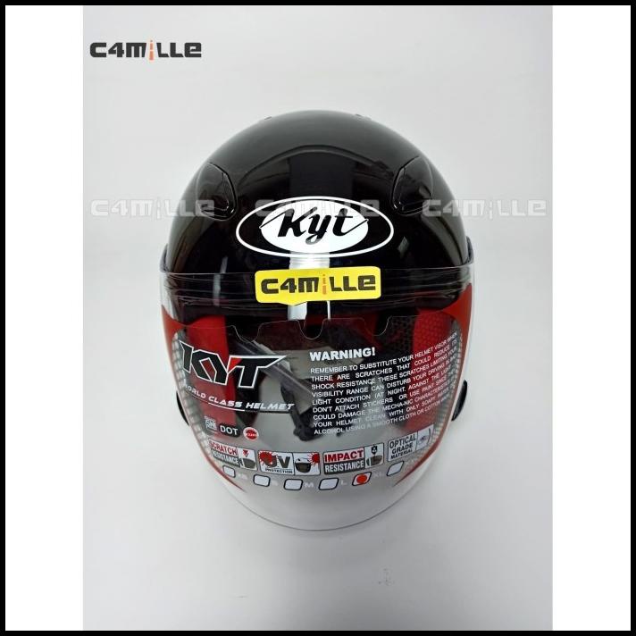 Jual Helm Kyt Dj Maru Hitam / Black Metalic Shopee Indonesia