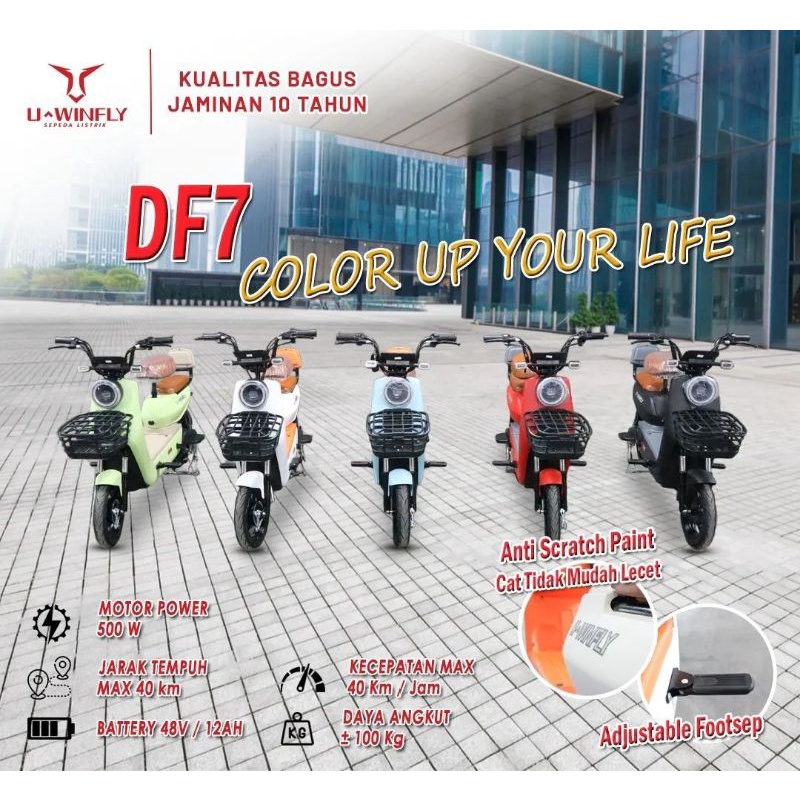 Jual sepeda listrik uwinfly dragonfly 7 df7 | Shopee Indonesia