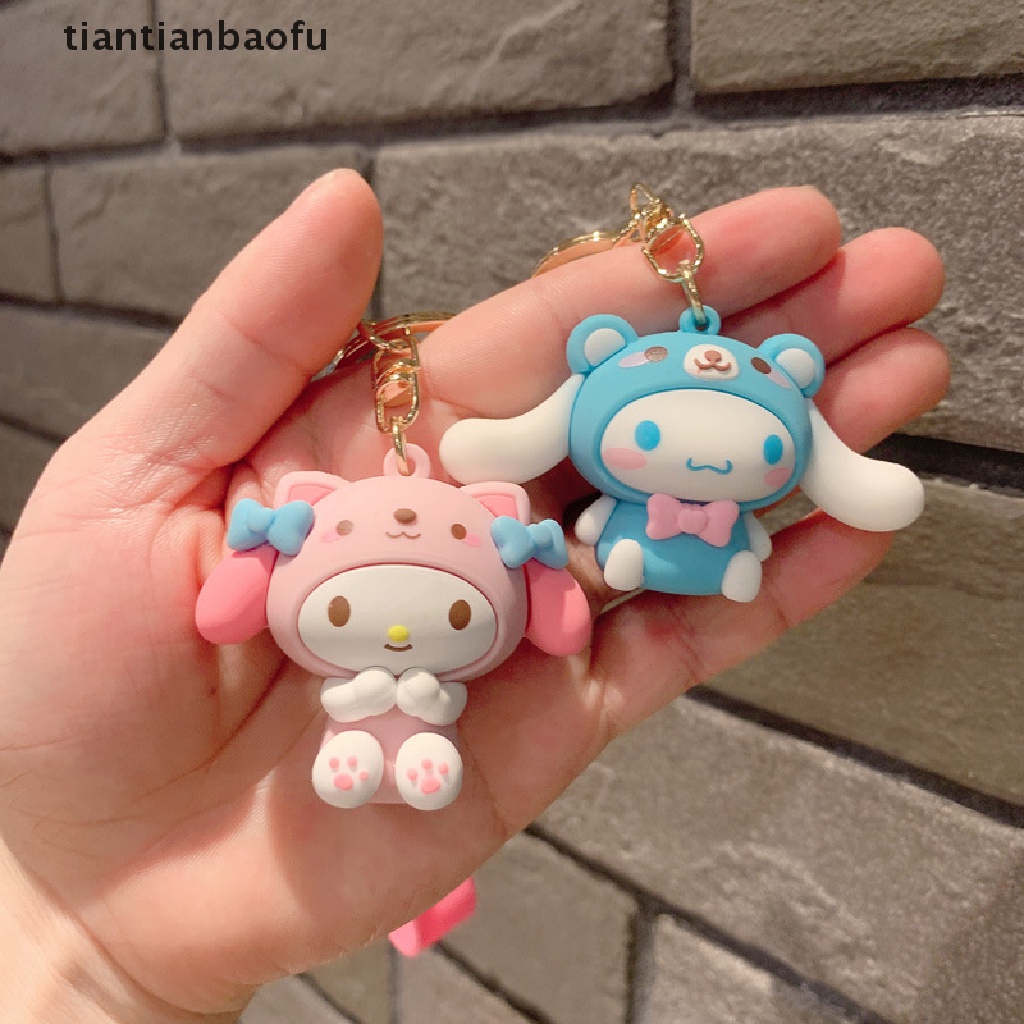 Gantungan Kunci Desain Kartun Anime Sanrio My Melody Cinnamoroll Hello Kitty Pompompurin