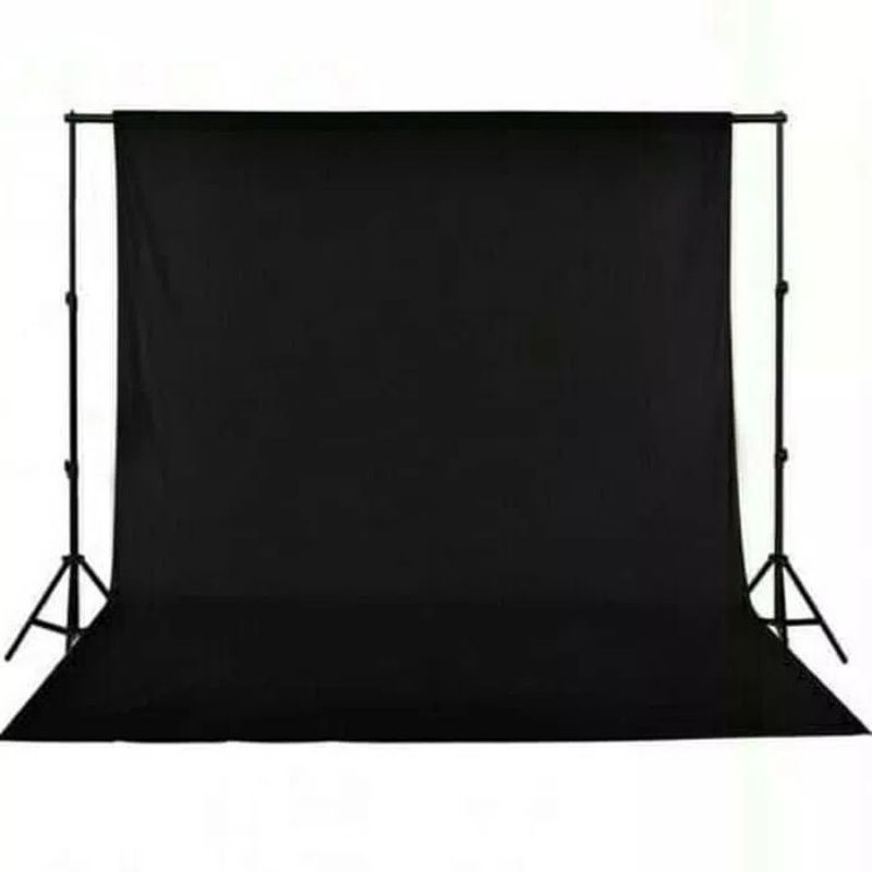 Background foto studio hitam 3X6meter / Background latar foto studio warna hitam
