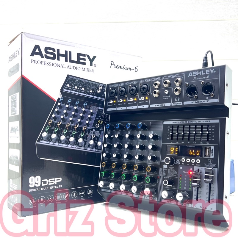 Mixer Ashley Premium 6 Original 6 Channel Premium6 / Premium 4