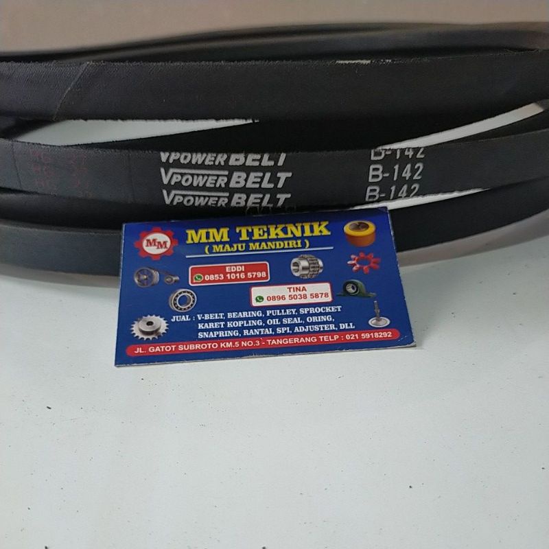 Vanbelt B140 B141 B142 Tali Ban Kipas Bando Mbi Mitsuboshi VPower Van Fan Belt B 140 141 142 V- V Pan Panbelt Fanbelt B-140 B-141 B-142