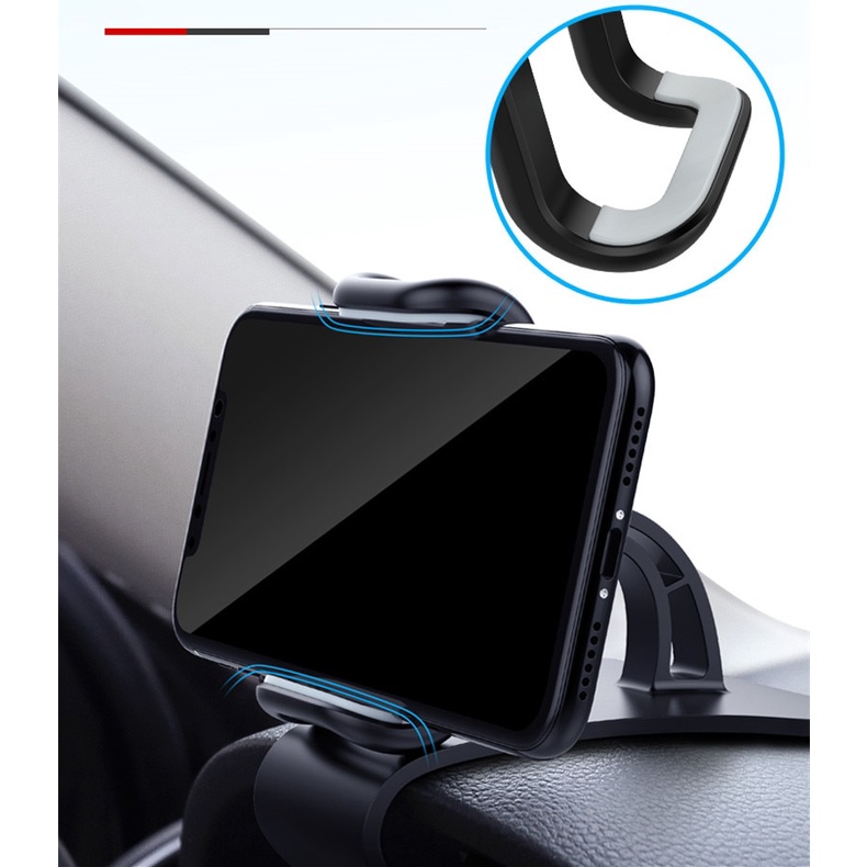 Holder HP Dashboard Mobil untuk pemandu GPS Efektif Cepat Ringkas Mudah Universal Dashboard Car Phone Holder Easy Clip Mount Stand GPS Display Bracket Car Holder Support For iPhone 8 X Samsung XiaoMi Universal Dashboard Mount Car Phone Holder Clip Stand