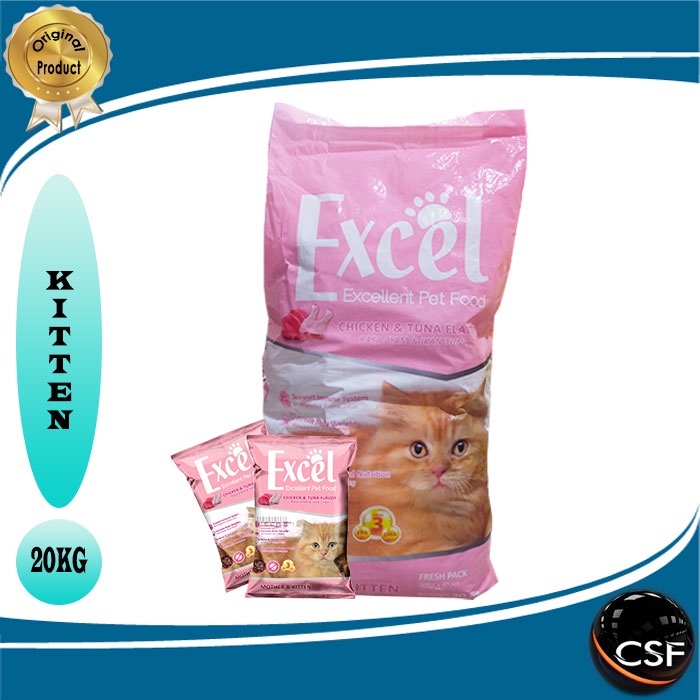 Makanan Kucing murah EXCEL 20kg ALL VARIAN (EKSPEDISI)