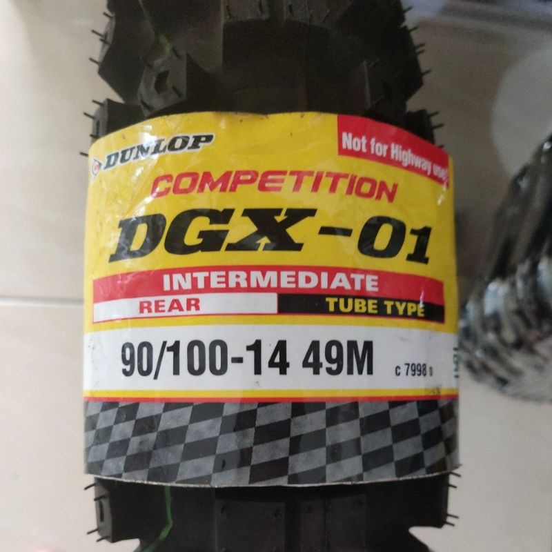 Ban Trail Dunlop DGX 01 Ring 14 90/100 minimoto matic mini moto ban belakang gtx motorcroos 90 per 1