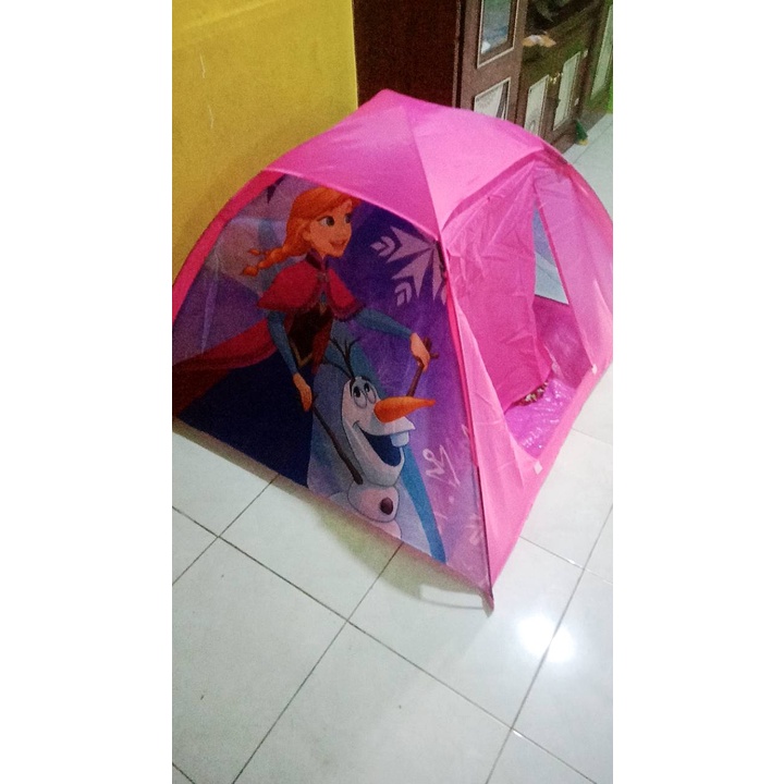 BISA COD Barang Bagus Tenda Anak Karakter / Rumah Bermain / Camping Frozen Tenda Camping Karakter Kartun Anak Outdoor Indoor Tenda Bermain Praktis Murah