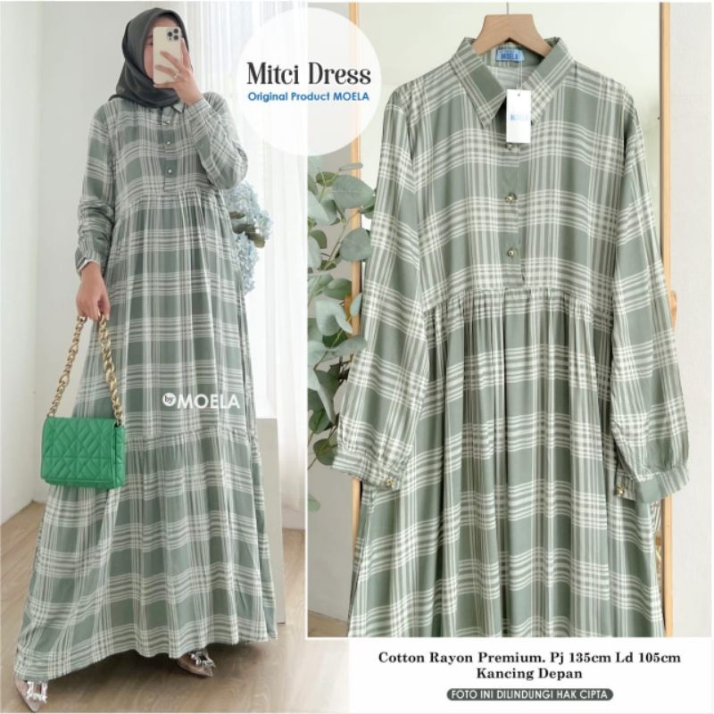 dress motif/ gamis motif kotak/ gamis kotak/ dress ori= dress premium/ gamis premium/gamis moela