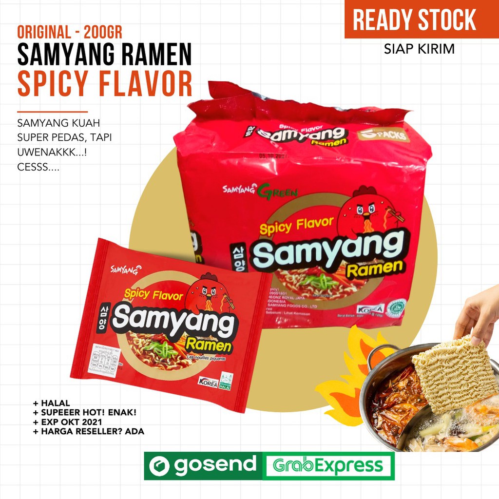 Samyang Ramen Spicy Flavor / ORIGINAL. SIAP KIRIM