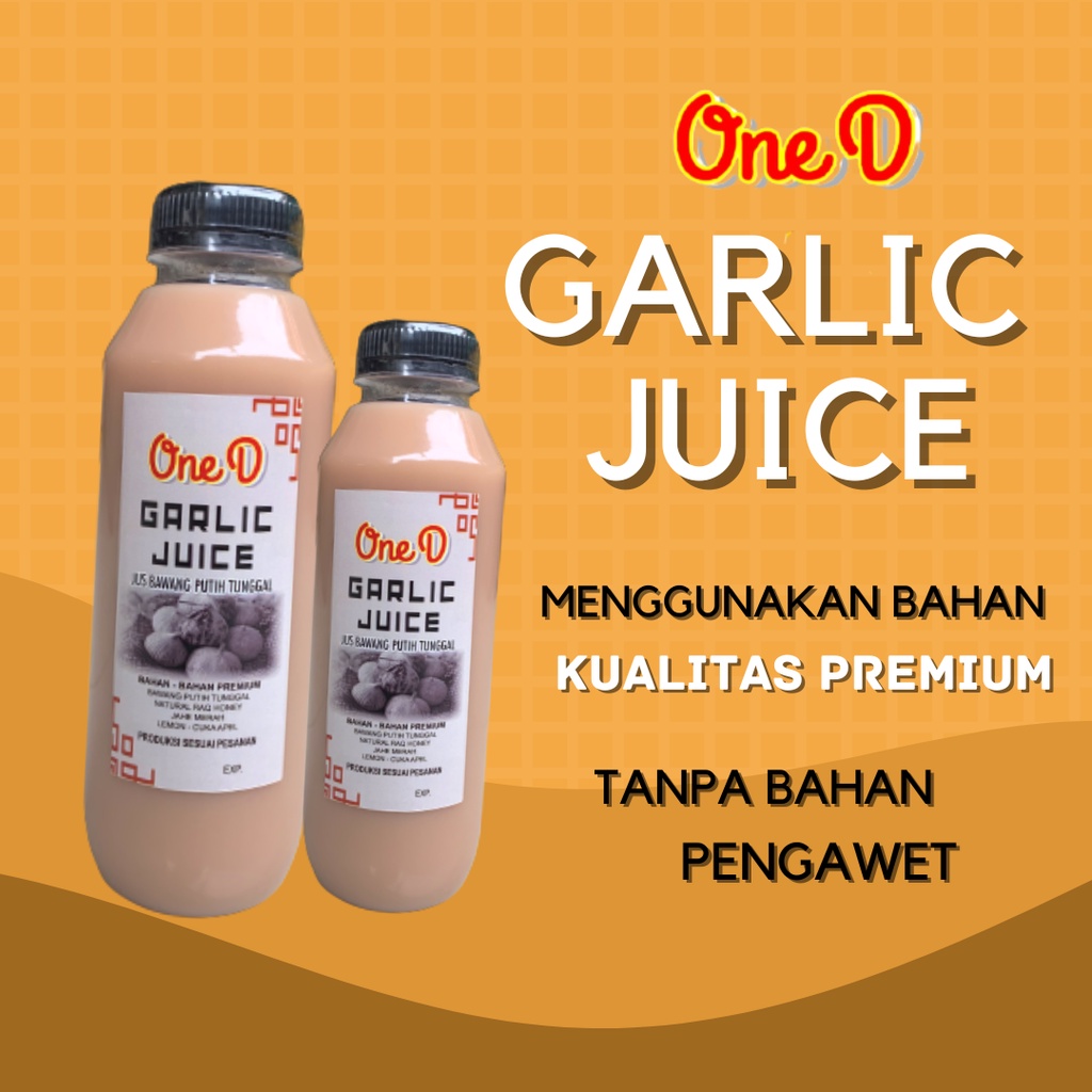 Jual Garlic Juice Premium Jus Bawang Putih Tunggal Lemon Jahe Merah Raw