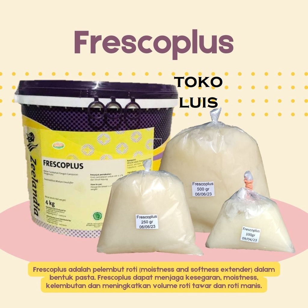 

Frescoplus bread softener pengempuk roti