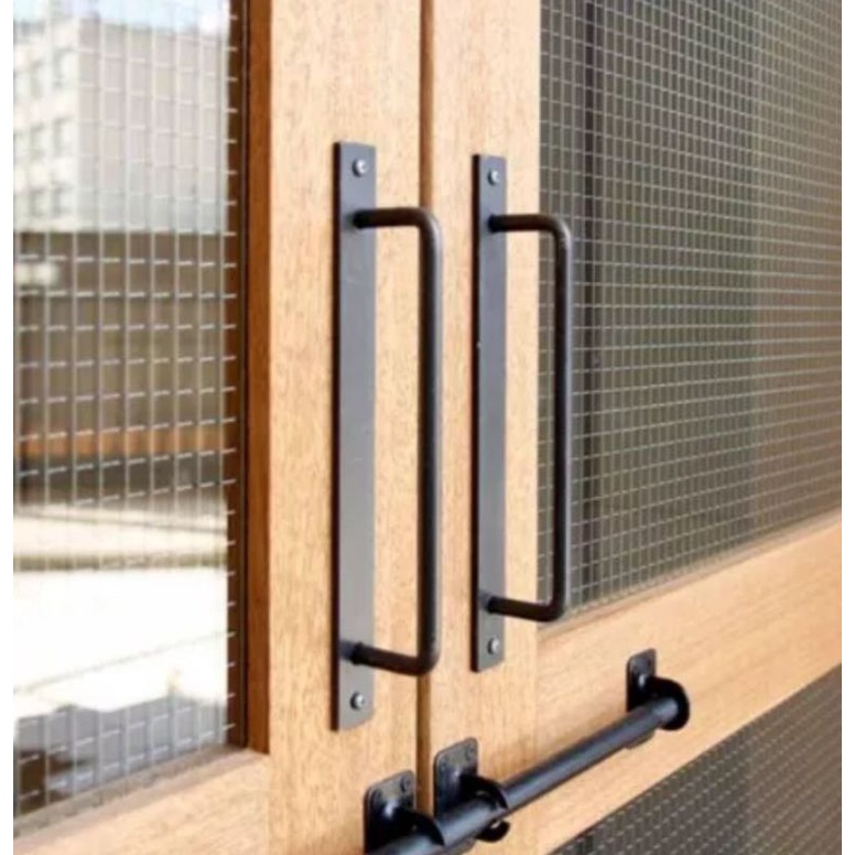Handle pintu minimalis, pegangan pintu solid industrial