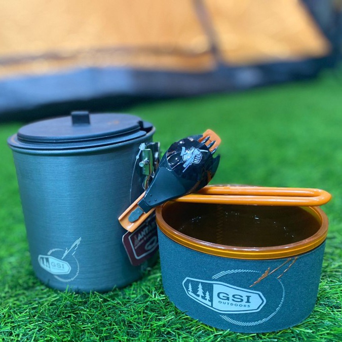 GSI OUTDOOR PINNACLE SOLOIST II, ONE-PERSON COOKING SET