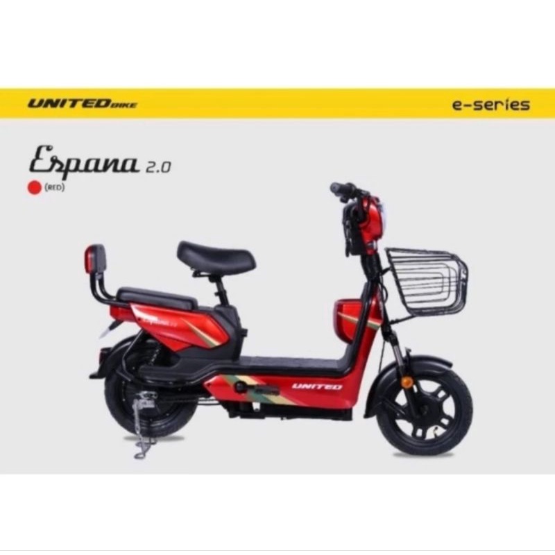 PROMO GRATIS ONGKIR Sepeda Listrik UNITED ESPANA NEW ELECTRIC E BIKE
