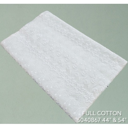 Kain Grosir Mukena Mewah Muslim Hijab NEW KATUN BORDIR 1=16yards