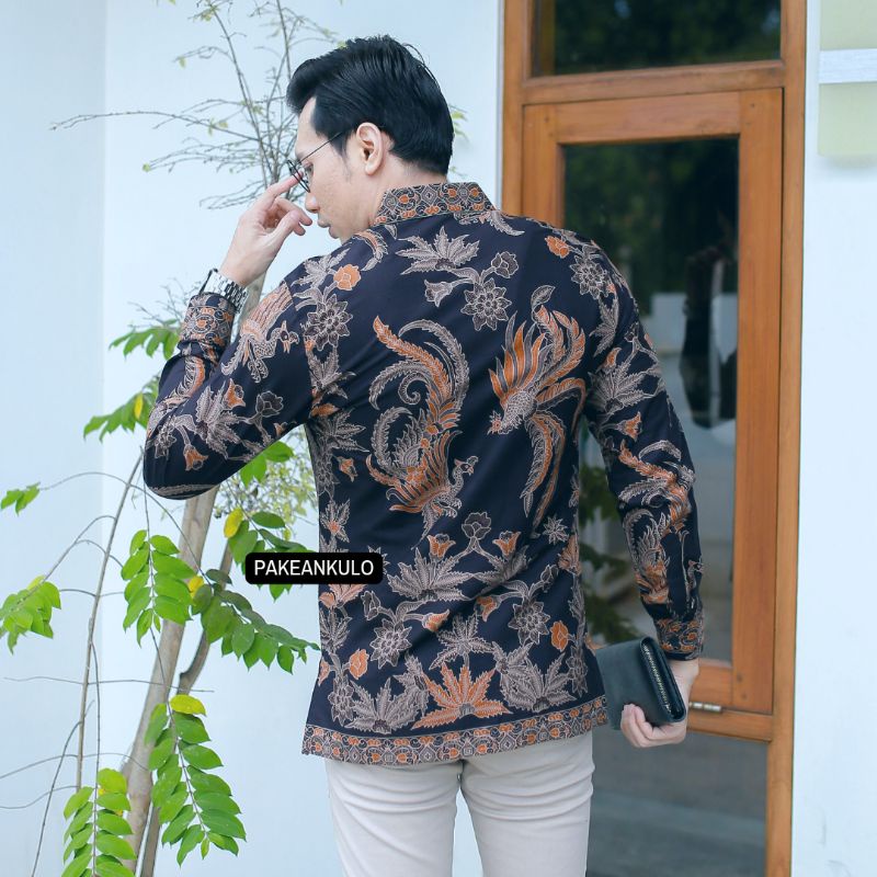 Batik Premiun Pria Slimfit || Motif Baskara