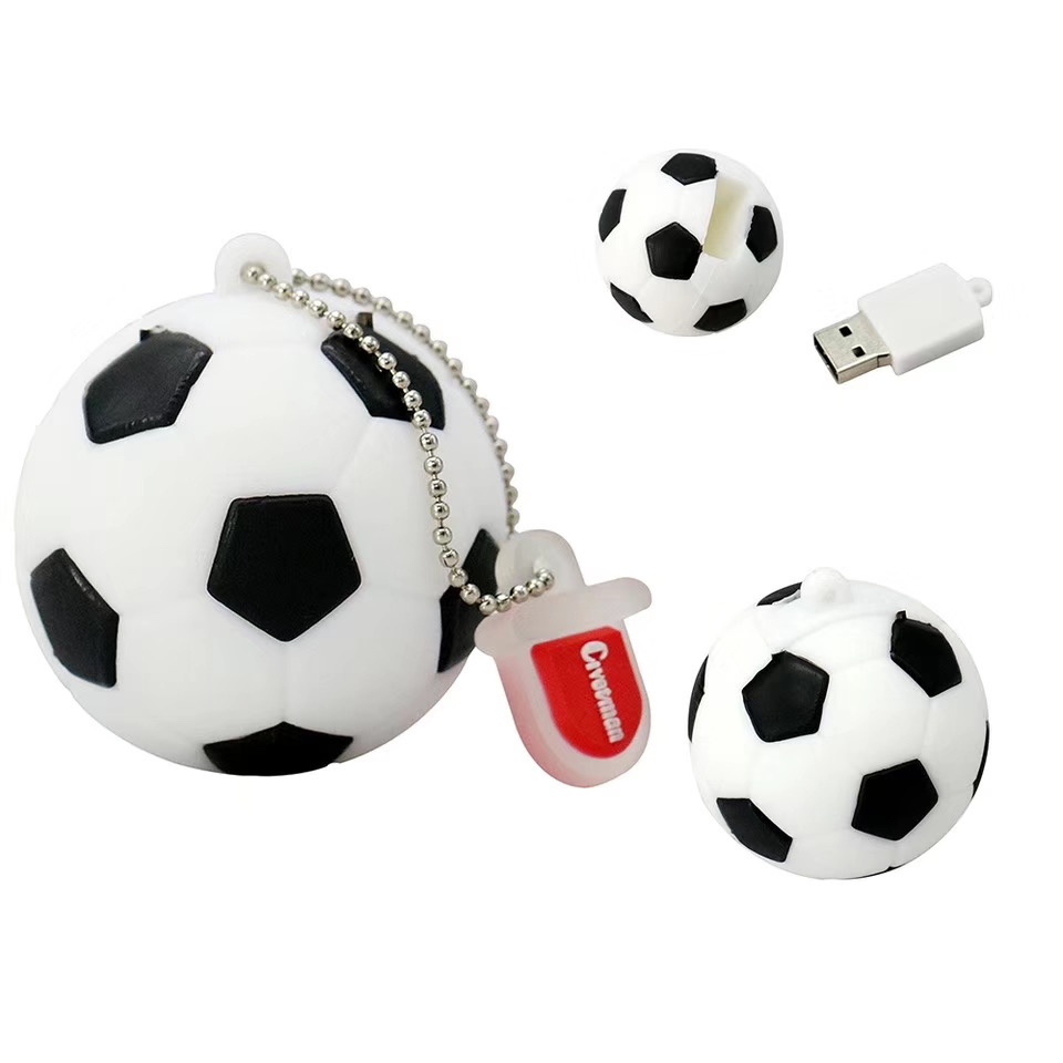 Flash Disk Usb 2TB Bentuk Bola Sepak / Basket Kartun Untuk PC / Laptop / Komputer