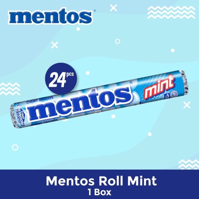 

BISA COD Mentos Roll Mint - 1 Box (24 pcs) /PERMEN LUNAK/PERMEN VIRAL/PERMEN MILO/PERMEN YUPI/PERMEN JADUL/PERMEN KARET