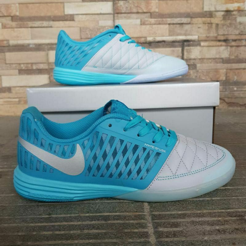 SEPATU FUTSAL LUNAR GATO2 BLUE WHITE IC-SEPATU FUTSAL