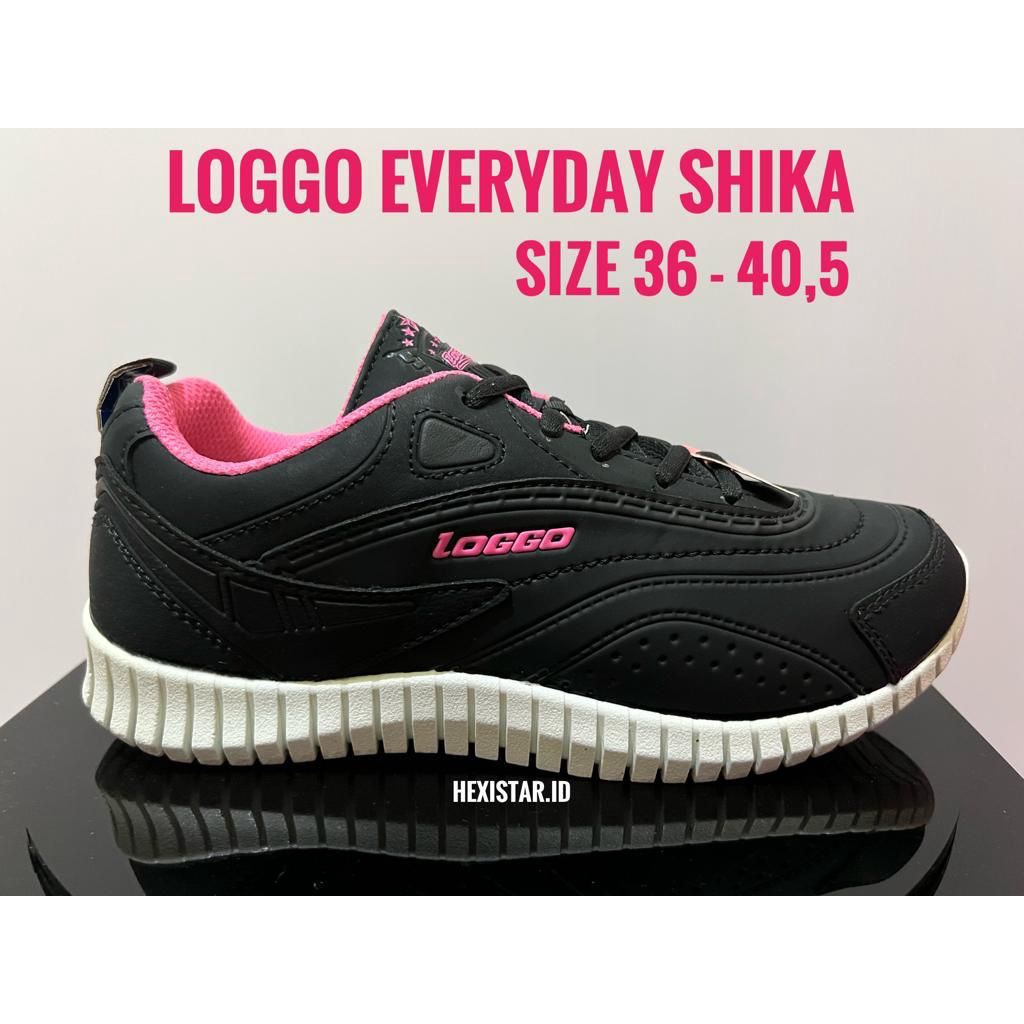Sepatu Loggo Everyday Shika Sekolah SD SMP Wanita Sneaker