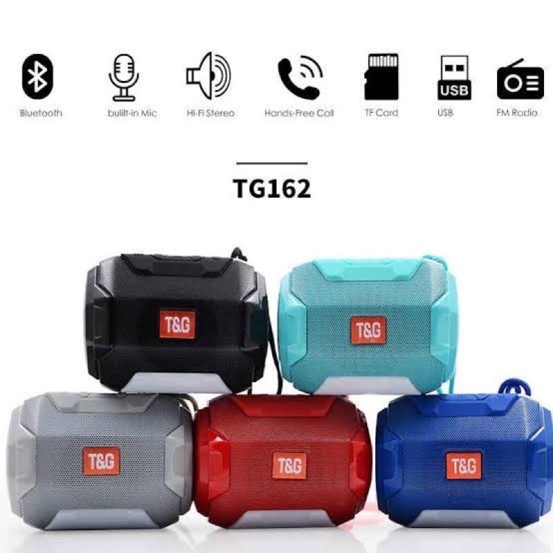 Speaker Bluetooth Wireless LED JBL TG162 TG 162 TG-162 Music Box Super Mega Extra Bass Portabel