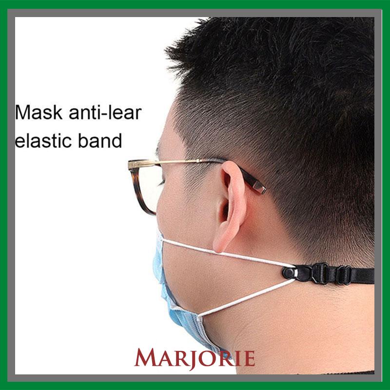 Konektor Masker Earloop Elastis Strap Mask Adjustable Polos Hijab Wanitaowo Cowok Laki Pria S-MJD