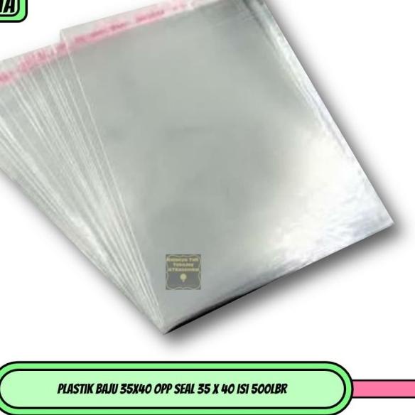 

Plastik Baju 35x40 OPP SEAL 35 x 40 isi 500lbr