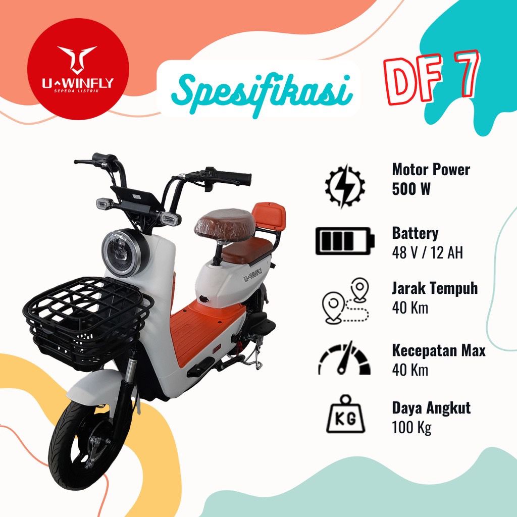 Jual (BANDUNG) Sepeda listrik Uwinfly type DRAGONFLY 7 (DF7) | Shopee ...