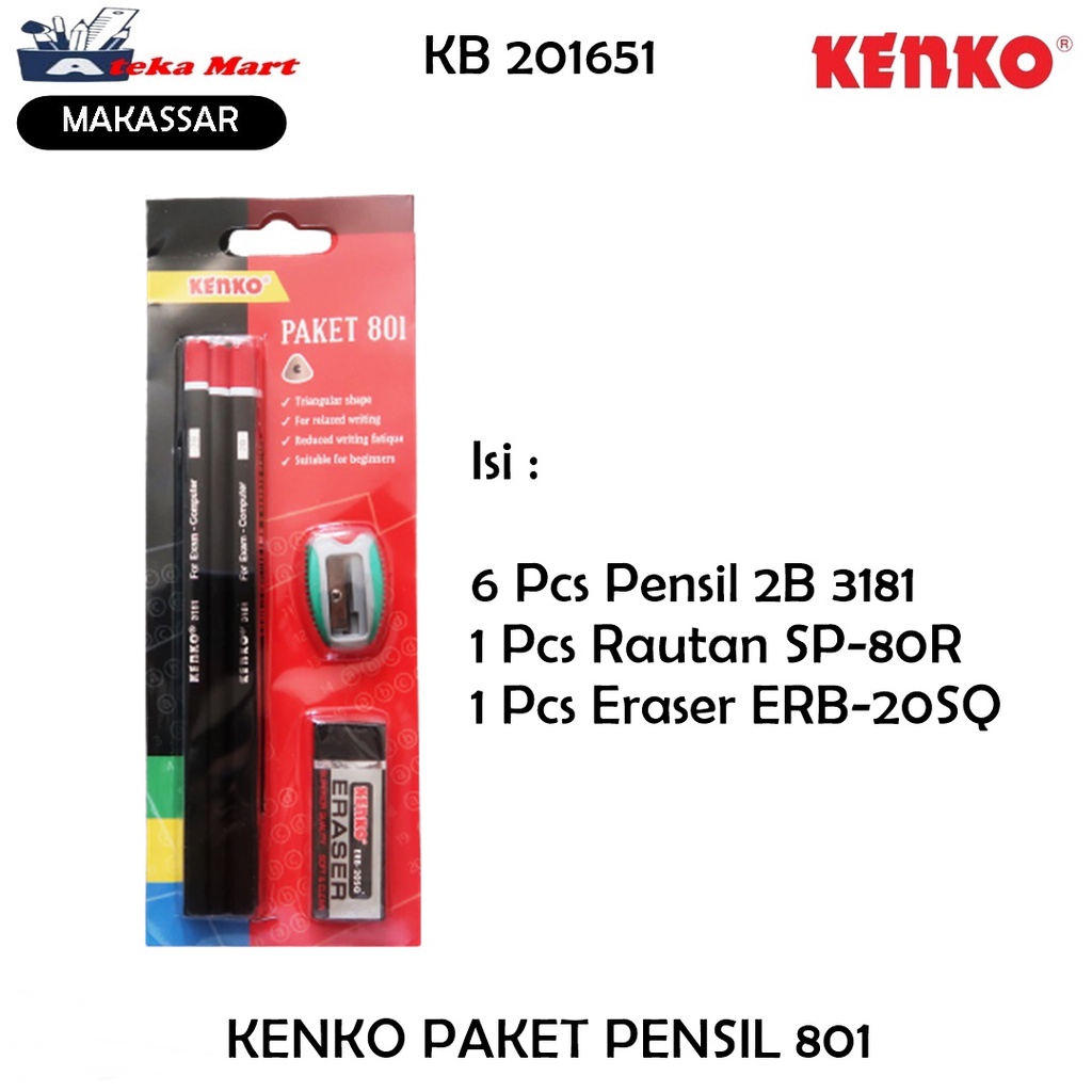 

[SET] KENKO PAKET PENSIL 801