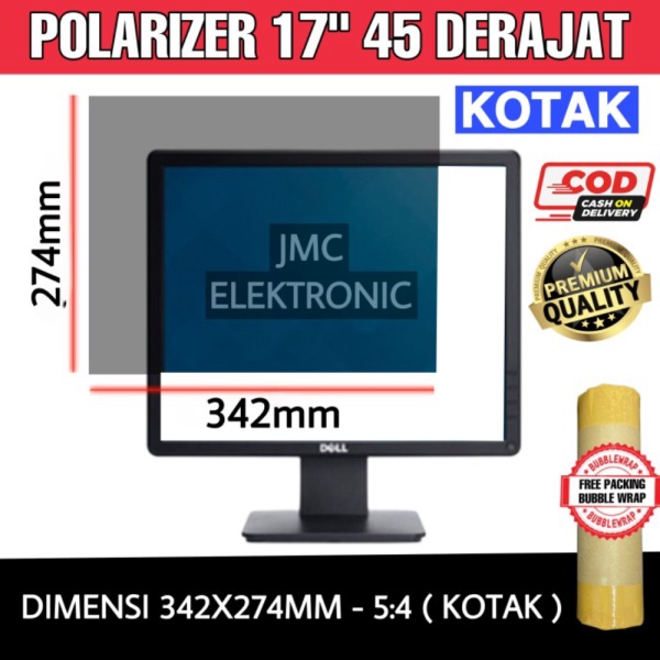 Polarizer Lcd monitor 17 inch 45 derajat Polarized Berkualitas