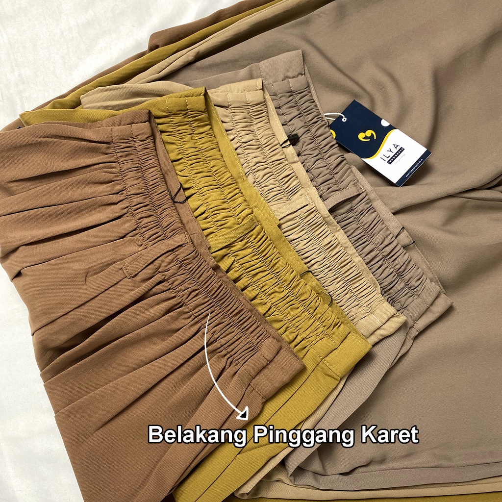 Loose Pants 332 PREMIUM Trousers Wanita Anti Kusut - Celana Kulot Highwaist Wanita Bahan Jatuh  Celana Kantor Formal / Casual