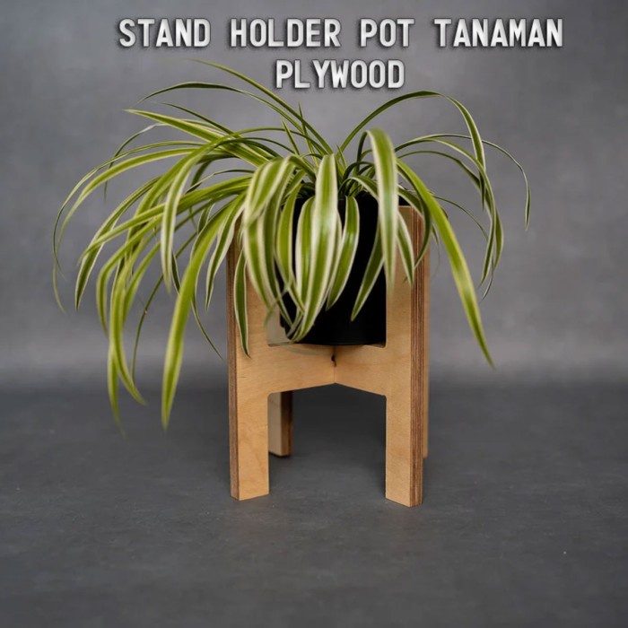 Rak Display Kayu Pot Tanaman Hias / Rak Planter Bunga / Standing Pot