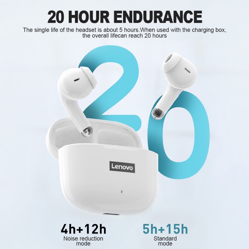 Garansi✅LP40 Pro Lenovo Earphone Bluetooth True Wireless Bluetooth 5.1 TWS Earphone Gaming Noise Reduction Headset