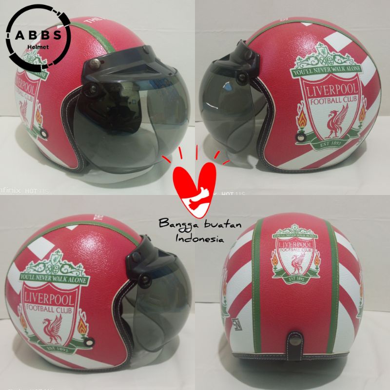 HELM BOGO RETRO DEWASA DESAIN LIVERPOOL