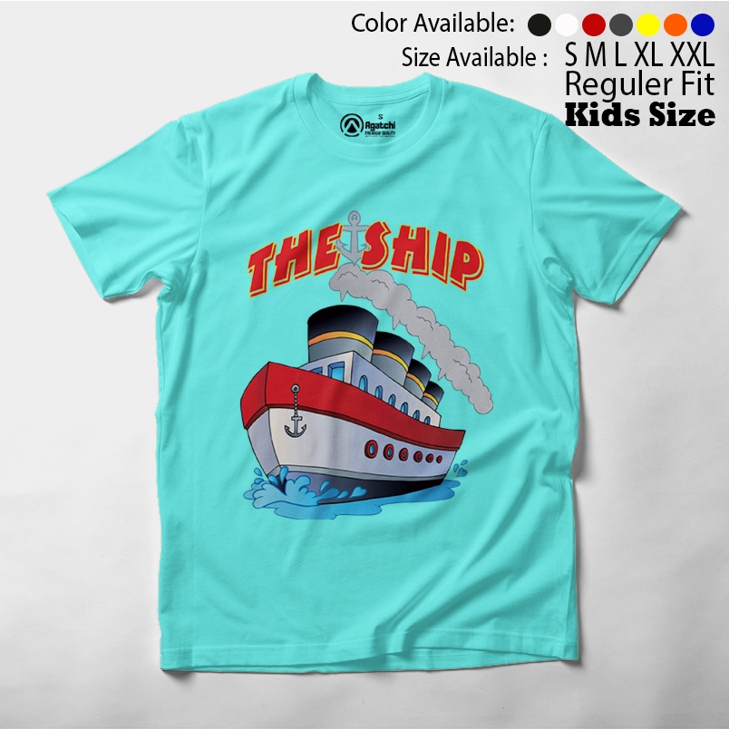 Baju Kaos Atasan Anak Laki - Laki Agatchi Motif The Ship