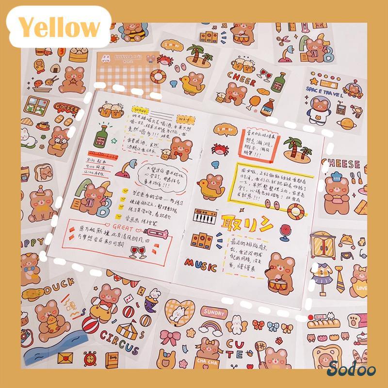 

20PCS/Set Stiker Motif Kartun Korea Lucu Anti Air Dekorasi pola kecil Handbook Scrapbook DIY - SO