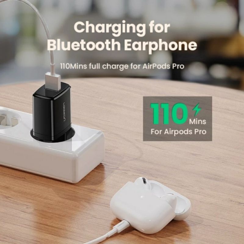 UGREEN Kepala Charger USB 5V2.1A 10,5W for Iphone Android ORIGINAL