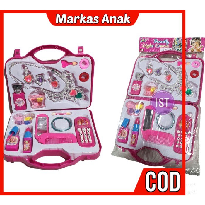 Mainan Anak Anak Umur 3 4 5 6 7 Tahun Hadiah Lovely Beauty Salon Make Up BS39 Murah