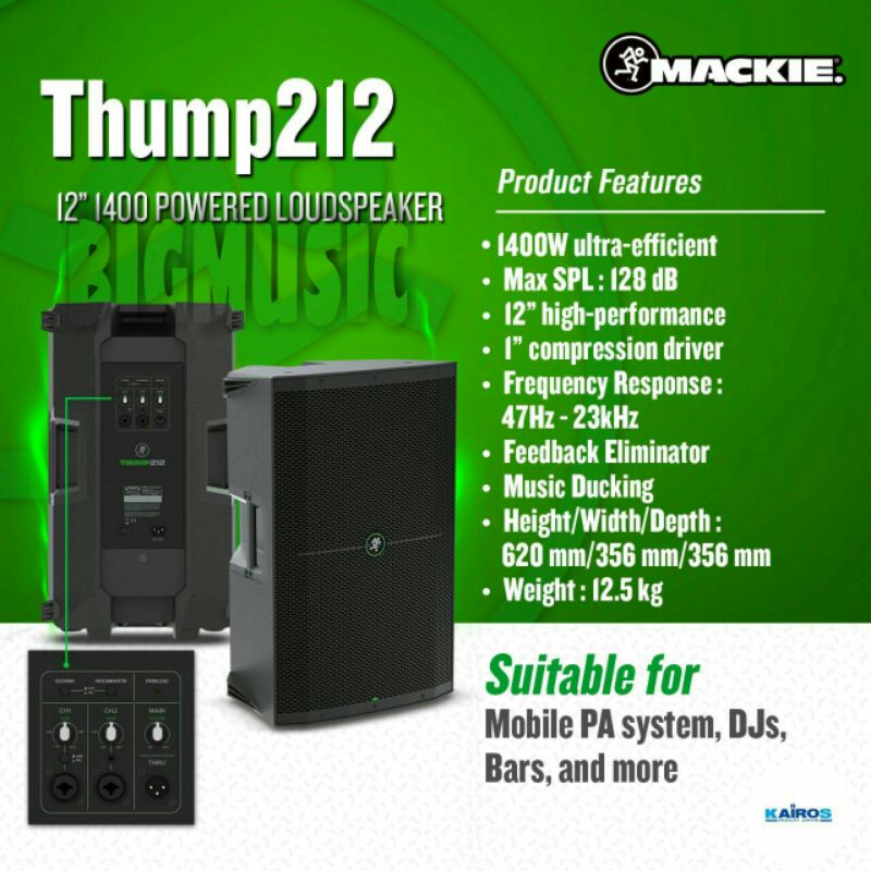 Speaker Aktif Mackie Thump 212 Original 12 inch Active