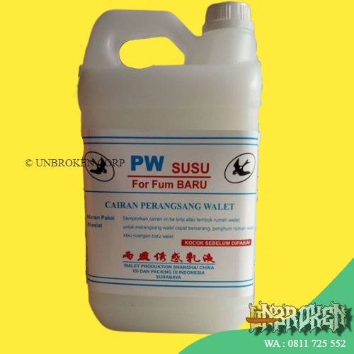 Parfum Walet Comiled Dan PW Susu Pemikat Walet Kemasan 5 Liter