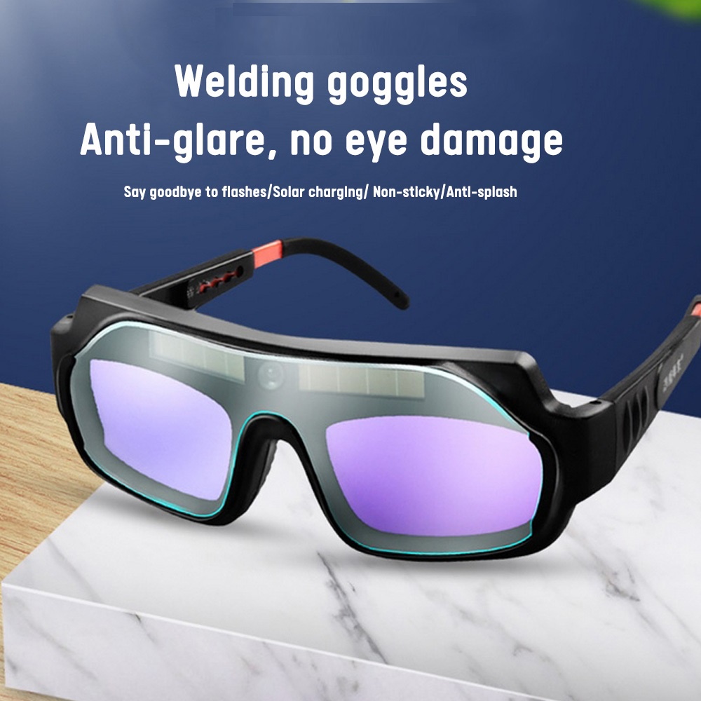 Kacamata Las Otomatis Dual Glass Auto Darkness Kacamata Welding Glasses Kacamata Tukang Las Anti silau