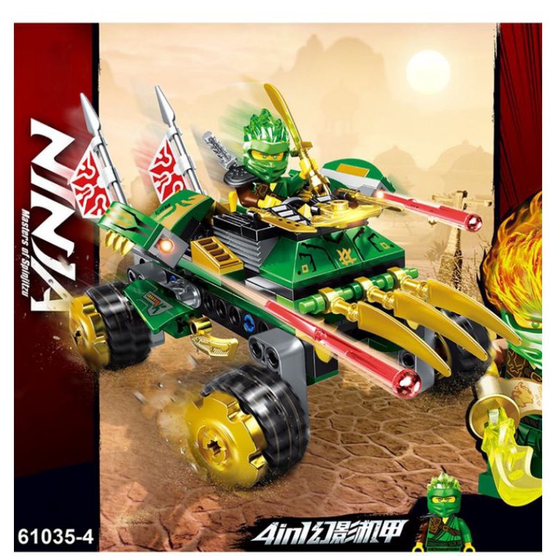 mainan anak brick lego ninjago rambut api Llyod minifigure + mobil besar mainan terbaru murah Ninjag
