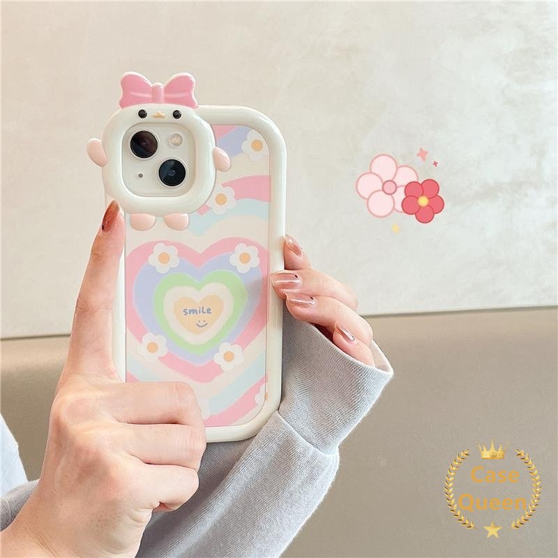 Soft Case Desain Kartun Monster Hati 3D Untuk Realme C21Y C15 9i 7i 5i 6i 5 5s C35 C25Y C21 C11 C30 C25s C25 C17 C2 C3 C1