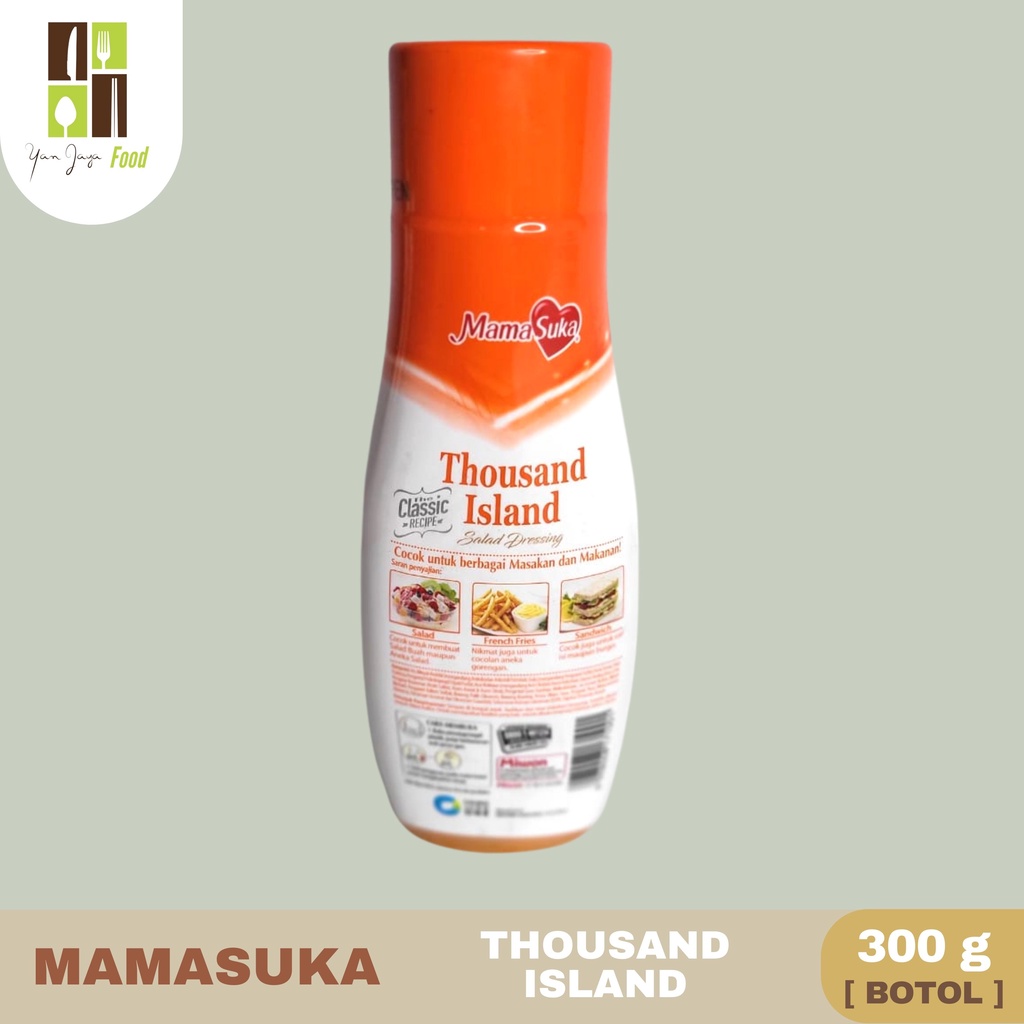 Mamasuka Salad Dressing Botol 300gr [Saus Keju/Thousand Island/Honey Mustrad/Wijen Sangrai]