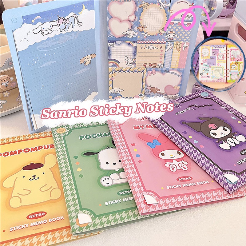 Kertas Memo Sticky Note / Post-It Motif Kartun Sanrios / Melody / Kuromi / Cinnamoroll Untuk Diary DIY